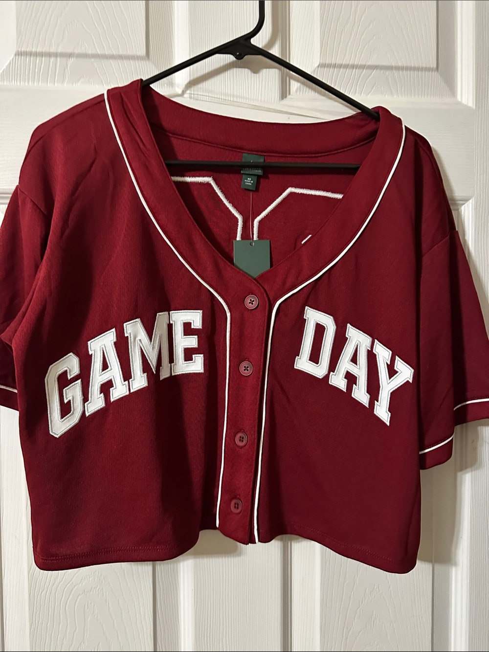 wild fable Red GAME DAY Baseball Jersey Top